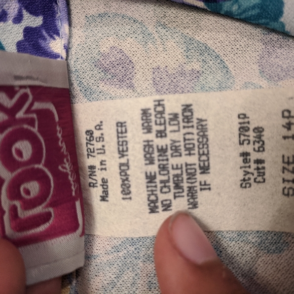 80s Floral Shirtwaist Dress - Picture 10 of 12